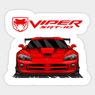 DODGE VIPER SRT 10 (RED) Sticker